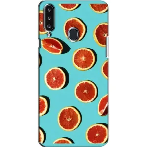 Чехлы с Фруктами для Samsung Galaxy A20s (A207) (VPrint) (Грейпфрут)
