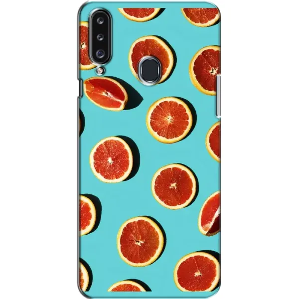Чехол с принтом «Грейпфрут» для Samsung Galaxy A20s (A207)