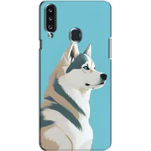 Чохол з Хаскі Samsung Galaxy A20s (A207) - (AlphaPrint) (Хаскі арт)
