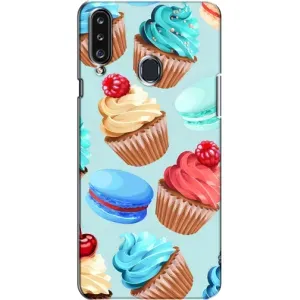 Чехлы с Фруктами для Samsung Galaxy A20s (A207) (VPrint) (Кексики)