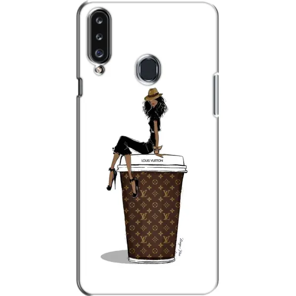 Чехол с принтом «кофе LOUIS VUITTON» для Samsung Galaxy A20s (A207)