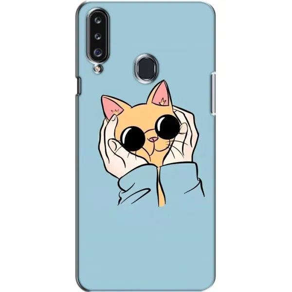 Чехол с принтом «Котик в очках» для Samsung Galaxy A20s (A207) Чехол с принтом «Котик в очках» для Samsung Galaxy A20s (A207)