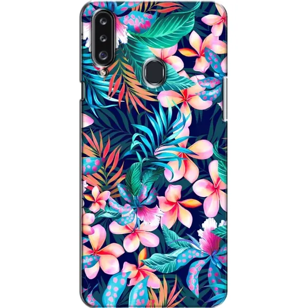 Чехол с принтом «Красочные цветы» для Samsung Galaxy A20s (A207)