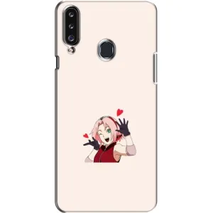 Чехлы Персонажи Аниме Наруто для Samsung Galaxy A20s (A207) (AlphaPrint) (Лайк Сакура)