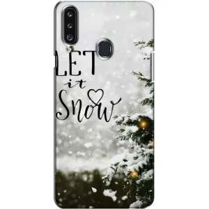 Новорічні, Святкові Чохли для Samsung Galaxy A20s (A207) - 2024 год (Let it snow)