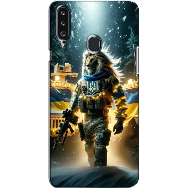 Чехол с принтом «ЛЕВ ЗСУ» для Samsung Galaxy A20s (A207)