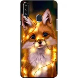 Чехлы с картинкой Лисички для Samsung Galaxy A20s (A207) (VPrint) (Лисичка в гирляндах)