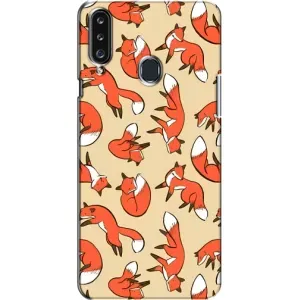 Чехлы с картинкой Лисички для Samsung Galaxy A20s (A207) (VPrint) (Лисички)