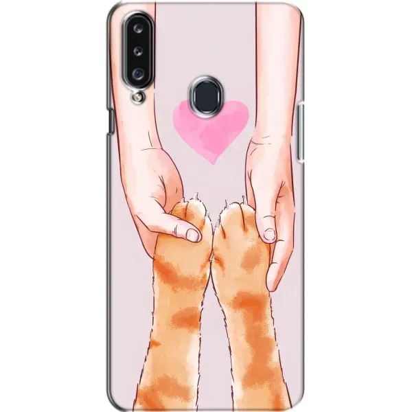 Чехол с принтом «Любовь к котикам» для Samsung Galaxy A20s (A207) Чехол с принтом «Любовь к котикам» для Samsung Galaxy A20s (A207)