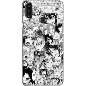 Анимешный чехол для Samsung Galaxy A20s (A207) (Ahegao manga)