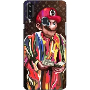 Бренднові Чохли для Samsung Galaxy A20s (A207) - (PREMIUMPrint) (Mario LV)