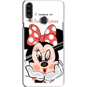 Міккі Маус чохол для Samsung Galaxy A20s (A207) (AlphaPrint - Мультяшні) (Маус Мінні)
