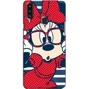 Міккі Маус чохол для Samsung Galaxy A20s (A207) (AlphaPrint - Мультяшні) (Маус в окулярах)