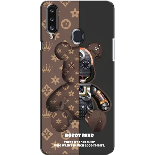 Чохол з принтом «Ведмідь Луі Вітон» для Samsung Galaxy A20s (A207)