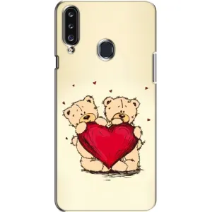 Чехлы для любимой на Самсунґ Гелексі А20с (А207) (VPrint) (Медвежата)