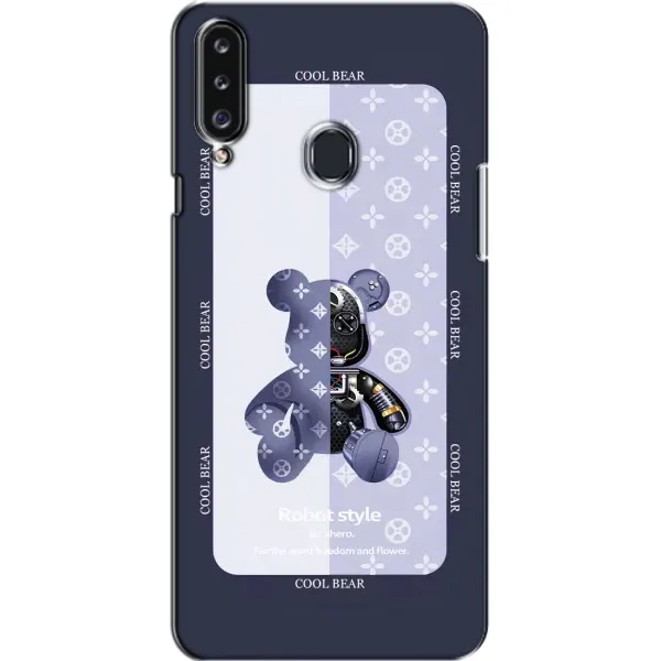 Чохол з принтом «Медведик LV» для Samsung Galaxy A20s (A207)