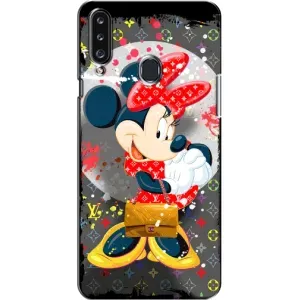 Чохол Disney Mouse Samsung Galaxy A20s (A207) (PREMIUMPrint) (Minni з бантіком)