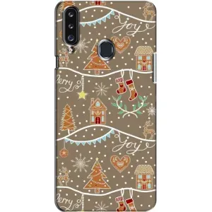 Новорічні, Святкові Чохли для Samsung Galaxy A20s (A207) - 2024 год (Новорічні пряники)