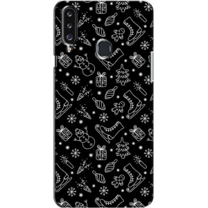 Новорічні, Святкові Чохли для Samsung Galaxy A20s (A207) - 2024 год (Новорічний фон)