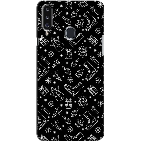 Чехол с принтом «Новогодний фон» для Samsung Galaxy A20s (A207) Чехол с принтом «Новогодний фон» для Samsung Galaxy A20s (A207)