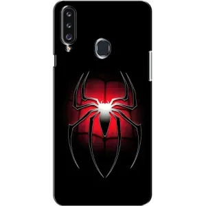 Чехол с человеком пауком для Samsung Galaxy A20s (A207) - (AlphaPrint)