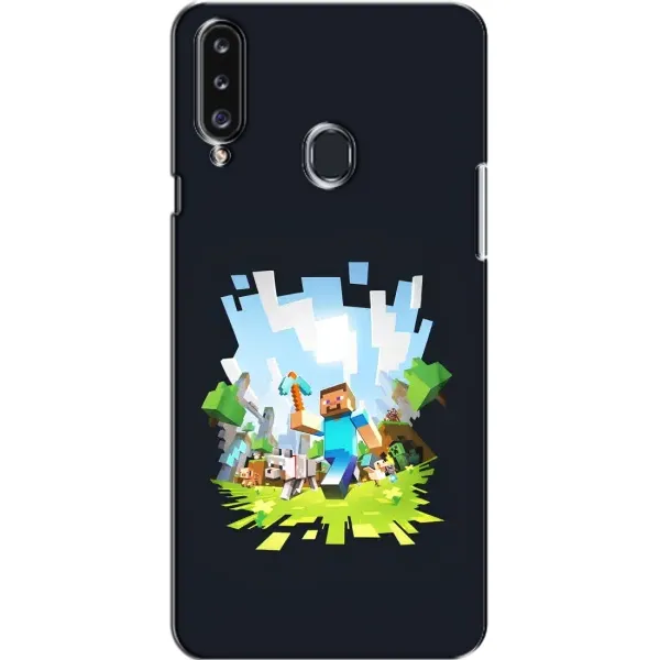 Чехол с принтом «персонажи Minecraft» для Samsung Galaxy A20s (A207) Чехол с принтом «персонажи Minecraft» для Samsung Galaxy A20s (A207)