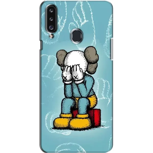 Чехол с принтом «Плач Bearbrick» для Samsung Galaxy A20s (A207)