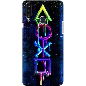Чехол с принтом «Pleystation лого» для Samsung Galaxy A20s (A207)