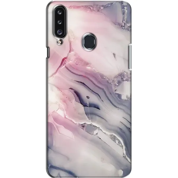 Чехол с принтом «Пурпурный Мрамор» для Samsung Galaxy A20s (A207)