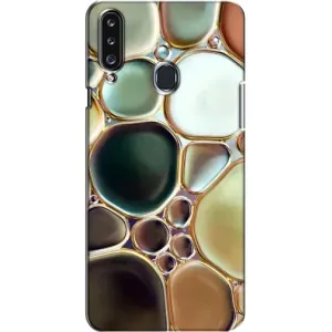 Мраморний чехол на Samsung Galaxy A20s (A207) (VPrint) (Радужний Мрамор)