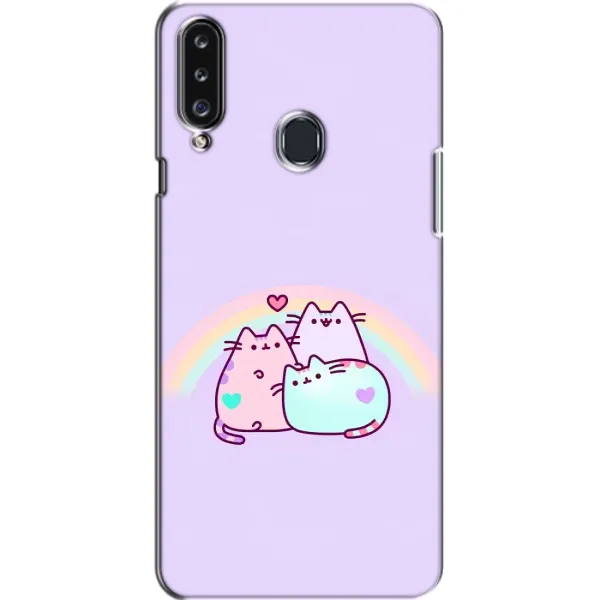 Чехол с принтом «Радужные котики» для Samsung Galaxy A20s (A207) Чехол с принтом «Радужные котики» для Samsung Galaxy A20s (A207)