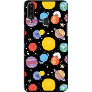 Чехол с принтом «Рисованные планеты» для Samsung Galaxy A20s (A207)