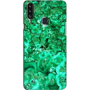 Мраморний чехол на Samsung Galaxy A20s (A207) (VPrint) (Салатовий Мрамор)