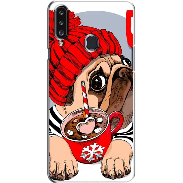 Чехол с принтом «Собачка в шапке» для Samsung Galaxy A20s (A207) Чехол с принтом «Собачка в шапке» для Samsung Galaxy A20s (A207)