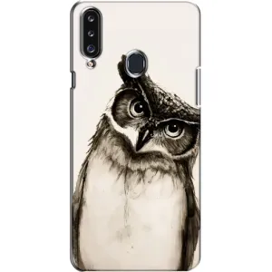 Чехол с птицами на Samsung Galaxy A20s (A207) (VPrint) (Сова)