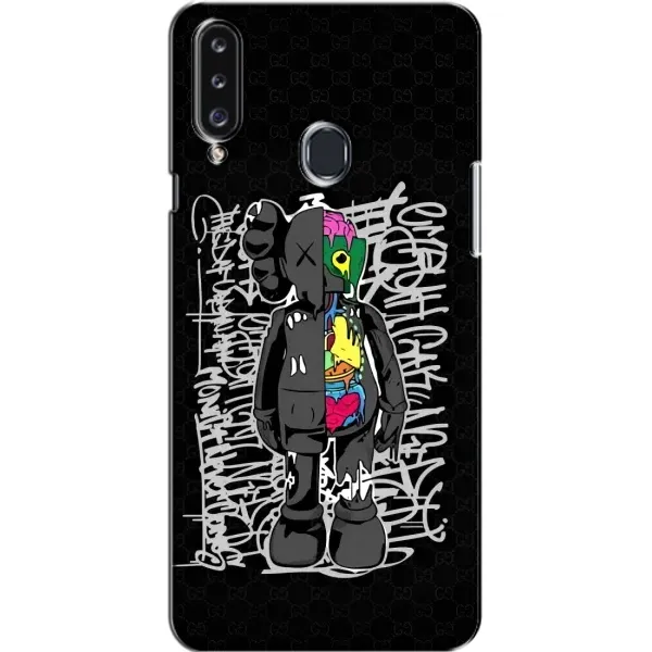 Чехол с принтом «Стиль Bearbrick» для Samsung Galaxy A20s (A207)