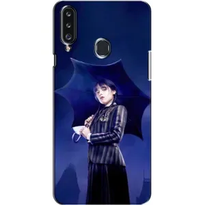 Чохли Венсдей на Samsung Galaxy A20s (A207) Уенсдей (AlphaPrint) (Венздей з парасолькою)