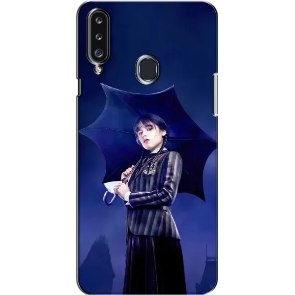 Чохол з принтом «Венздей з парасолькою» для Samsung Galaxy A20s (A207)