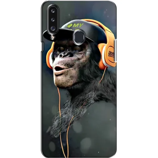 Чехол с принтом «В наушниках» для Samsung Galaxy A20s (A207)