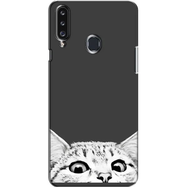 Чехол с принтом «Выглядывает кот» для Samsung Galaxy A20s (A207) Чехол с принтом «Выглядывает кот» для Samsung Galaxy A20s (A207)
