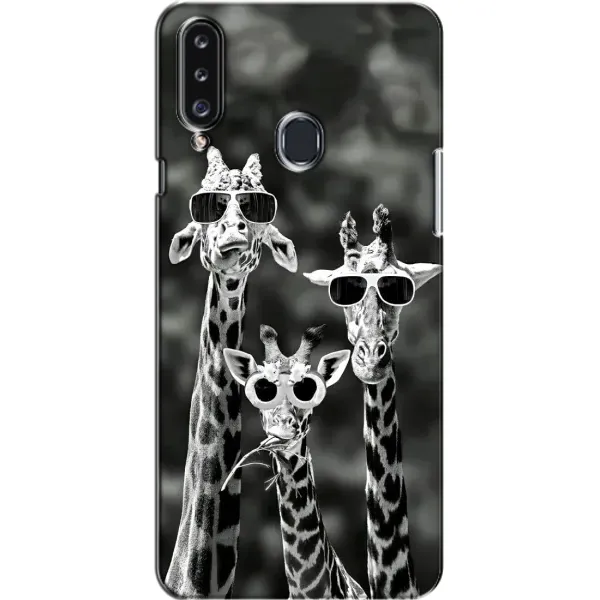 Чехол с принтом «Жирафы в очках» для Samsung Galaxy A20s (A207) Чехол с принтом «Жирафы в очках» для Samsung Galaxy A20s (A207)