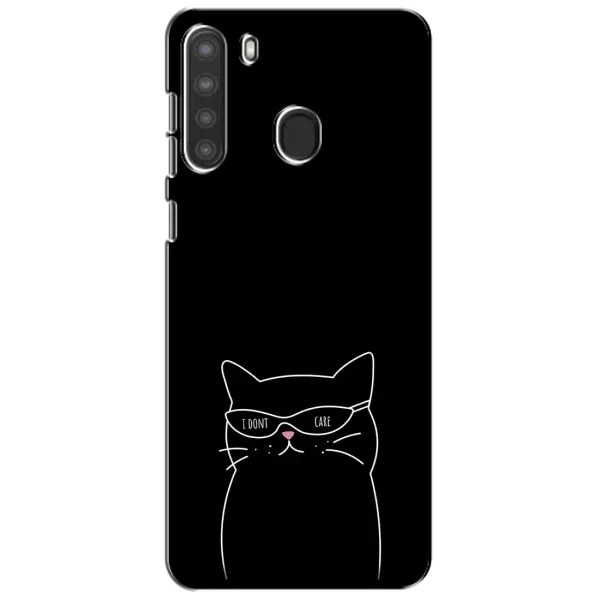 Чехол с принтом «Равнодушный кот» для Samsung Galaxy A21 (A215) Чехол с принтом «Равнодушный кот» для Samsung Galaxy A21 (A215)
