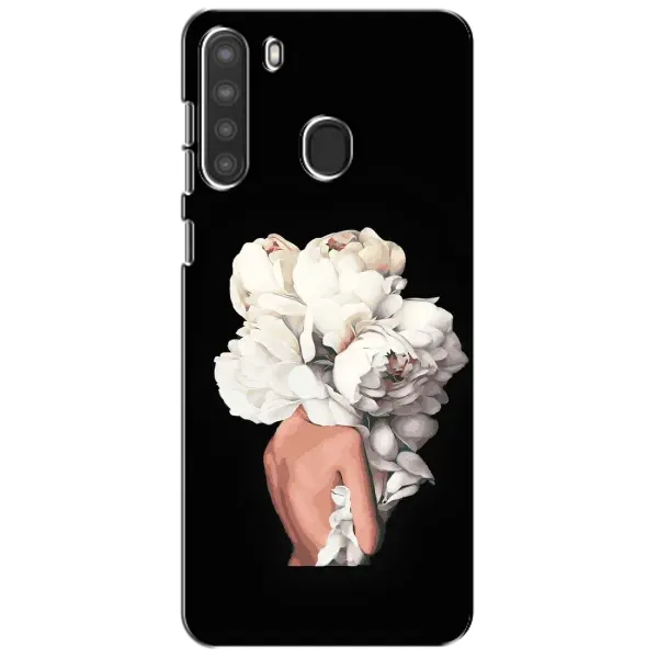 Чехол с принтом «Белые цветы» для Samsung Galaxy A21 (A215) Чехол с принтом «Белые цветы» для Samsung Galaxy A21 (A215)