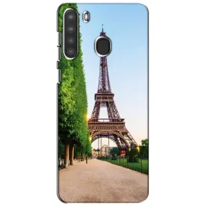 Чохол Ейфелева Вежа Samsung Galaxy A21 (A215) - (AlphaPrint) (Дорога до Парижу)