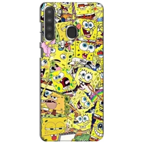 Чехол с принтом «Эмоции Спанч Боба» для Samsung Galaxy A21 (A215) Чехол с принтом «Эмоции Спанч Боба» для Samsung Galaxy A21 (A215)