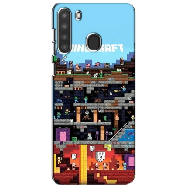 Чохол з принтом «фон Minecraft» для Samsung Galaxy A21 (A215)