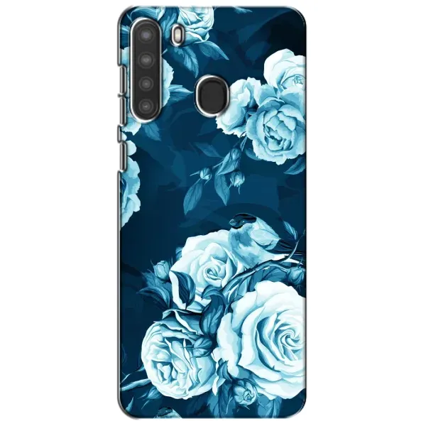Чехол с принтом «Голубые Бутоны» для Samsung Galaxy A21 (A215) Чехол с принтом «Голубые Бутоны» для Samsung Galaxy A21 (A215)