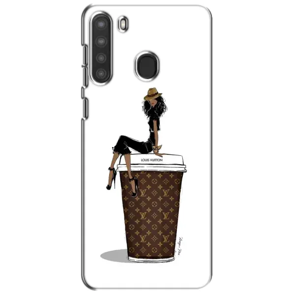 Чехол с принтом «кофе LOUIS VUITTON» для Samsung Galaxy A21 (A215)