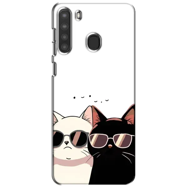 Чехол с принтом «Коты в очках» для Samsung Galaxy A21 (A215) Чехол с принтом «Коты в очках» для Samsung Galaxy A21 (A215)