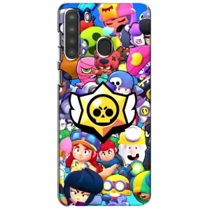 Чехол с принтом «Лого Brawl Stars» для Samsung Galaxy A21 (A215)
